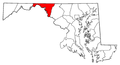 Map of Maryland highlighting Washington County.png