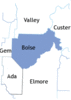 Boise County map