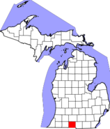 Michigan, Branch County Locator Map.png