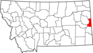 Map of Montana highlighting Wibaux County.png