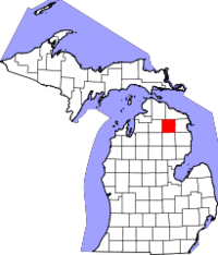 Michigan, Montmorency County Locator Map.png