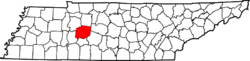 Location of Hickman County, Tennessee.PNG
