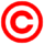 Red letter C in red circle