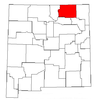 Colfax County map