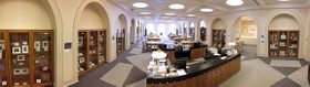 Panorama of the Robinson-Spangler Carolina Room, Charlotte Mecklenburg Library