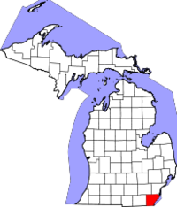 Michigan, Monroe County Locator Map.png
