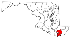 Map of Maryland highlighting Somerset County.png
