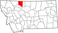 Map of Montana highlighting Toole County.png