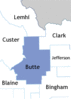 Butte County map
