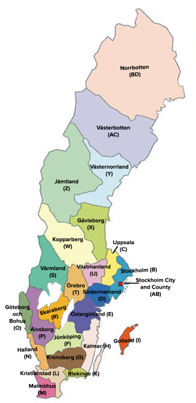 Counties of Sweden • FamilySearch