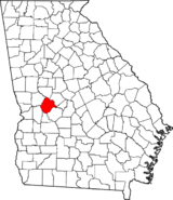 Georgia Taylor County Map.png