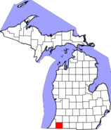 Michigan, Cass County Locator Map.png