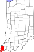 Indiana, Posey County Locator Map.png