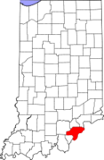 Indiana, Clark County Locator Map.png