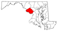 Map of Maryland highlighting Montgomery County.png