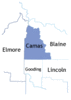 Camas County map