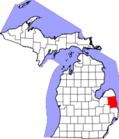 Michigan, Sanilac County Locator Map.png