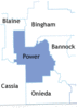 Power County map