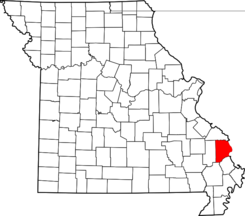 Missouri Cape Girardeau County Map.png