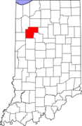 Indiana, White County Locator Map.png