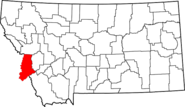 Map of Montana highlighting Ravalli County.png