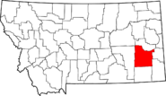 Map of Montana highlighting Custer County.png