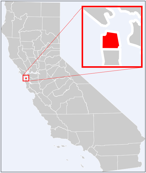 1883 CA Map KINGS LAKE LASSEN LOS ANGELES MADERA MARIN COUNTY CALIFORNIA History