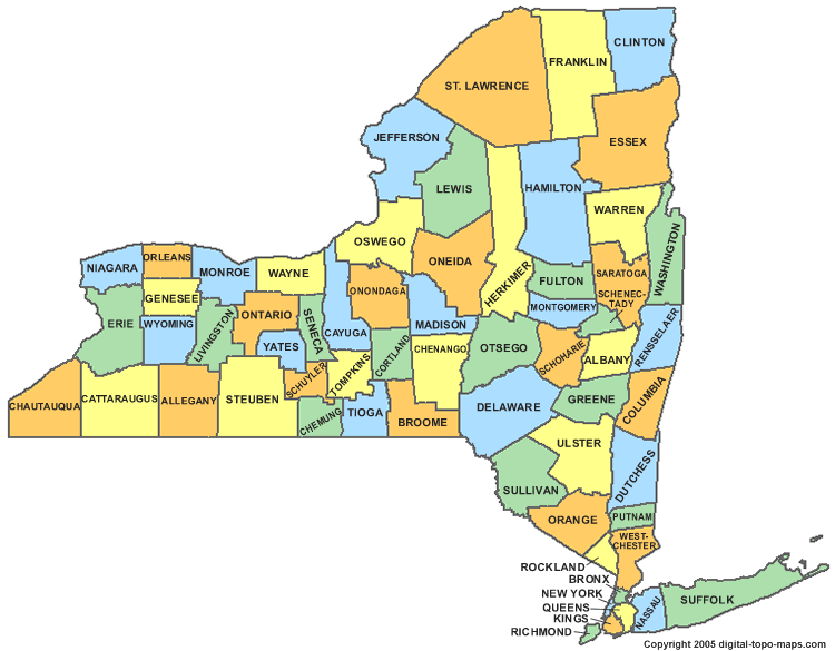 new york counties map New York Counties Map Genealogy Familysearch Wiki