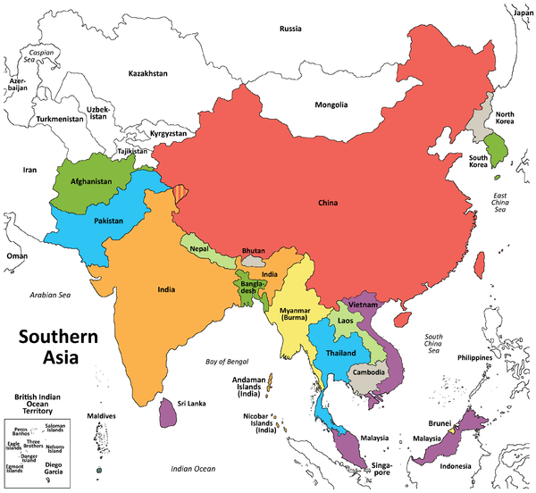 Template:Southern Asia no labels1Map • FamilySearch