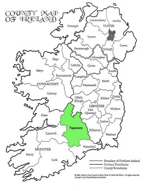map of county tipperary ireland County Tipperary Ireland Genealogy Genealogy Familysearch Wiki map of county tipperary ireland