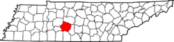 Location of Maury County, Tennessee.PNG