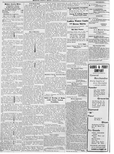 File:Arizona, Mohave County Newspaper (14-1501) Sample Newspaper Page ...