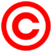 Red "C" in a red circle