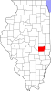 Coles County map