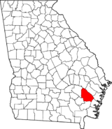Georgia Wayne County Map.png