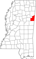 Map of Mississippi highlighting Lowndes County.svg.png