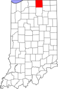 Indiana, Elkhart County Locator Map.png
